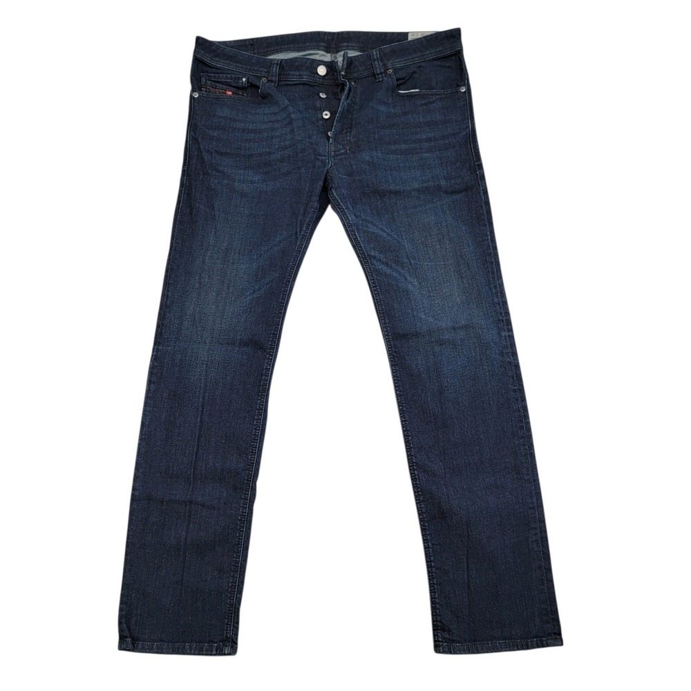 Diesel Safado Jeans Mens 36x32 Blue Denim Regular Slim Straight Button Fly 0845B